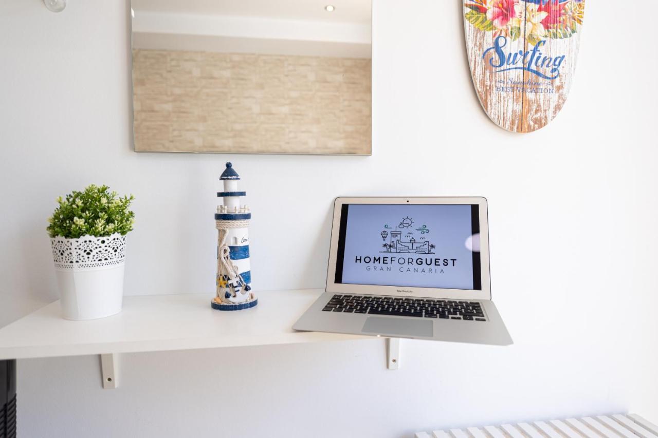 لاس بالماس دي غران كاناريا Homeforguest Studio Westerling Beach By Las Canteras المظهر الخارجي الصورة